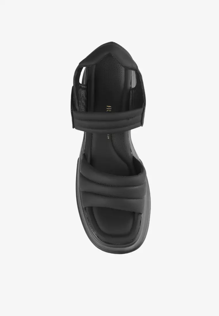 Sepatu Sandal Sporty Platform dengan Velcro Wanita L.115-2