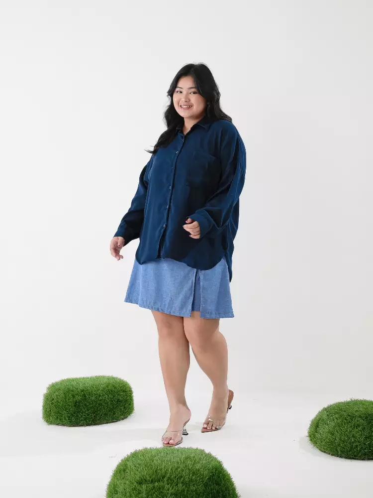 xtramiles Ladies shirt lucius oversized shirts navy