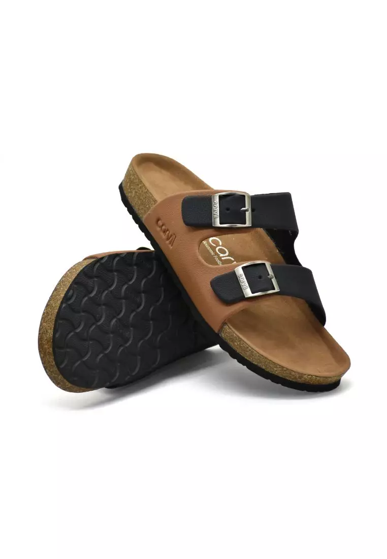 Carvil Sandal Pria Munich-02 M Black/Stone
