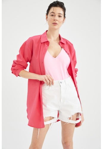 DeFacto pink Short Sleeve Top Beachwear 8069EUS77724E2GS_1