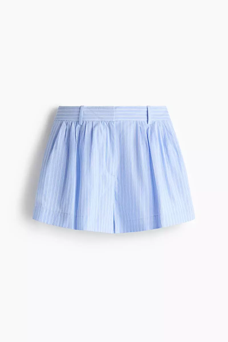 Tailored cotton shorts