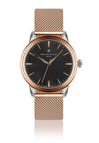Philipp Blanc black Philipp Blanc Zurich rose gold mesh 397A3AC476190BGS_1