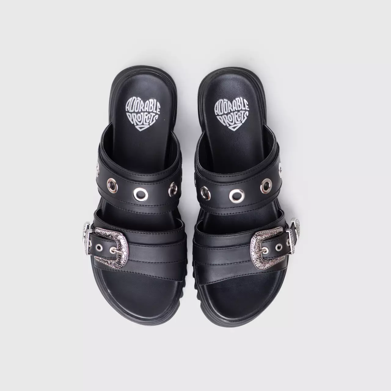 Zavy Sandals Genuine Leather Black