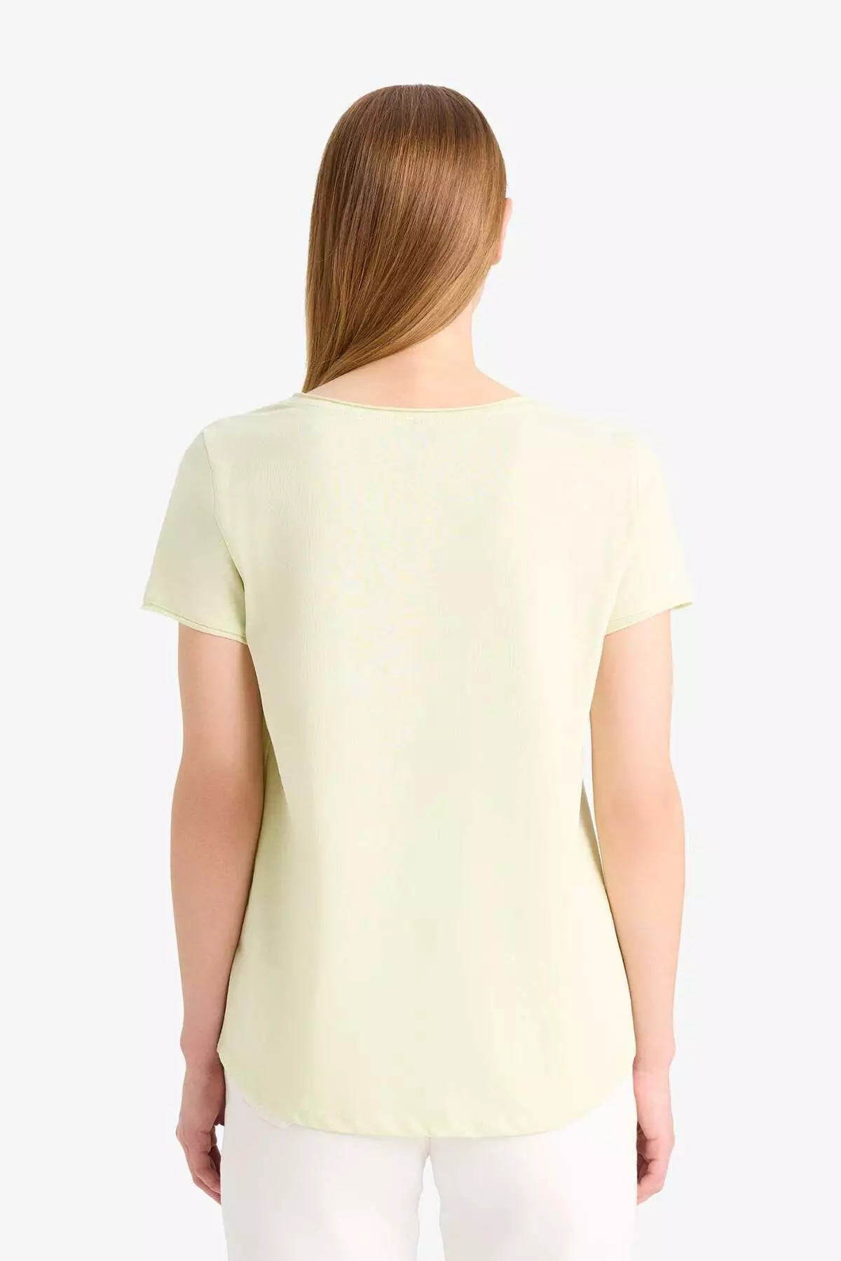 標準剪裁圓領基本款淨色短袖T恤 K1508Az25Sm