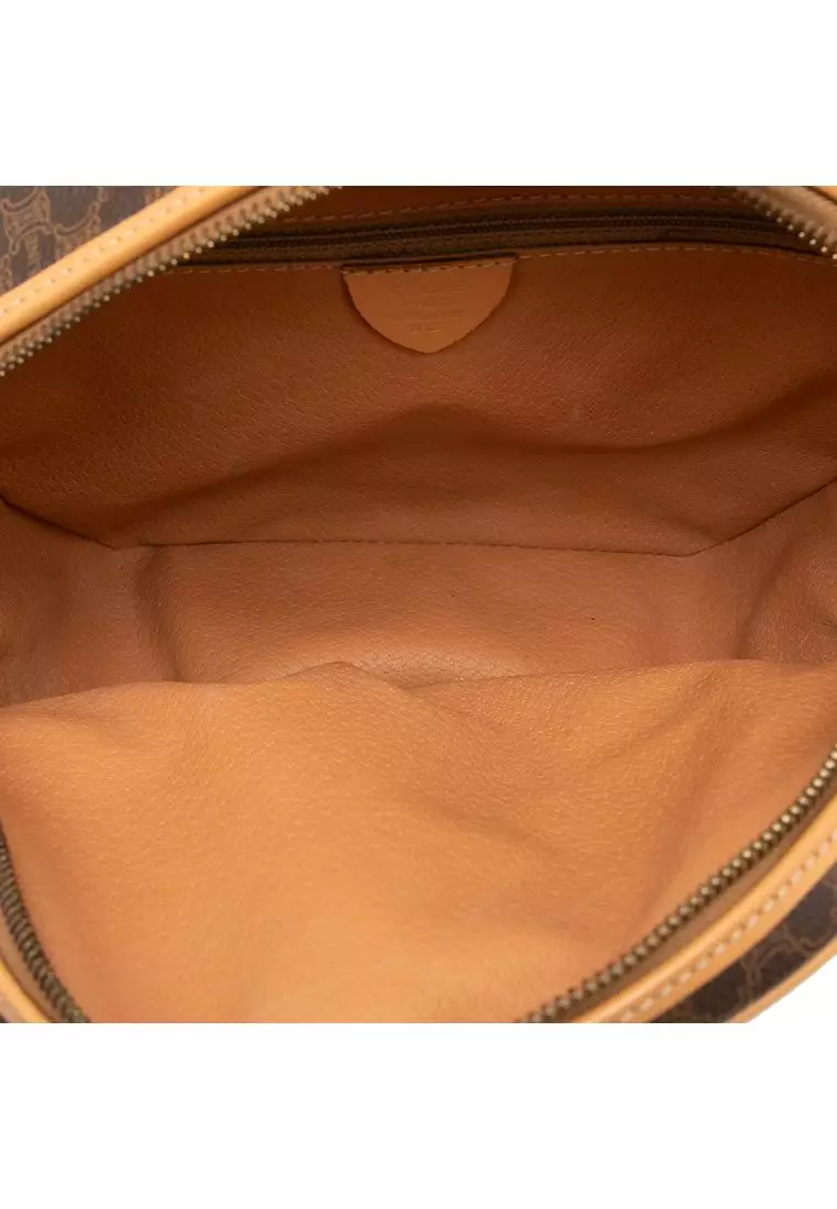Pre-Loved Celine Macadam Coated Canvas Crossbody