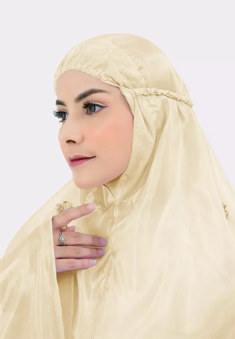 Cotton Bee - Mukena Traveling Syamma Sulam Pouch Mika Prayer Set