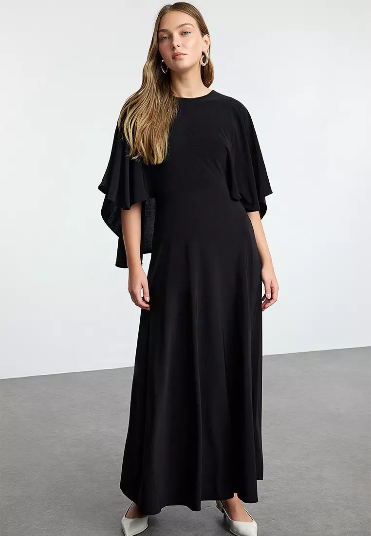 Trendyol Maxi Three Quarter Sleeve Relaxed Dress