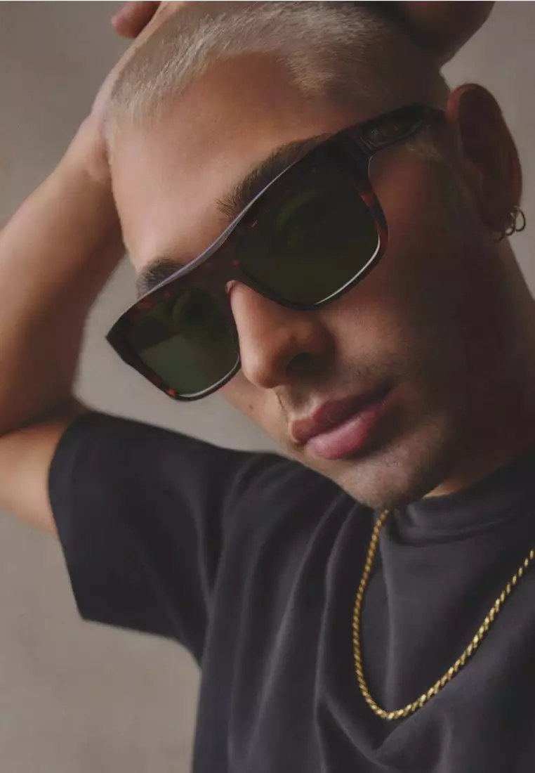 Dealers Choice Sunglasses - Dark Tortoise/Green Polarized