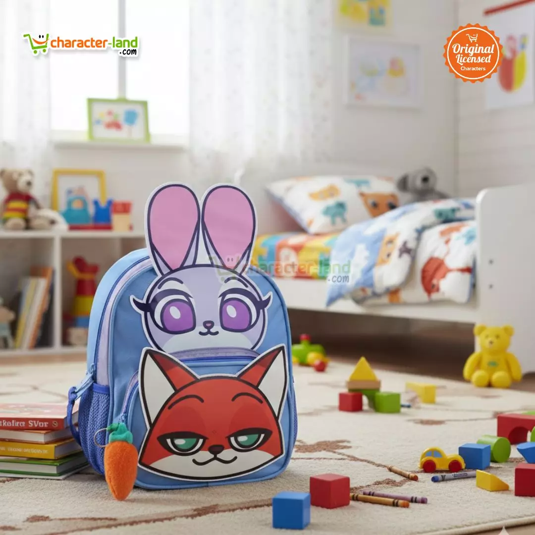 Tas Ransel Anak Sekolah Zootopia Original - Tas Punggung Judy Nick Lucu - 27x23 cm Type 1