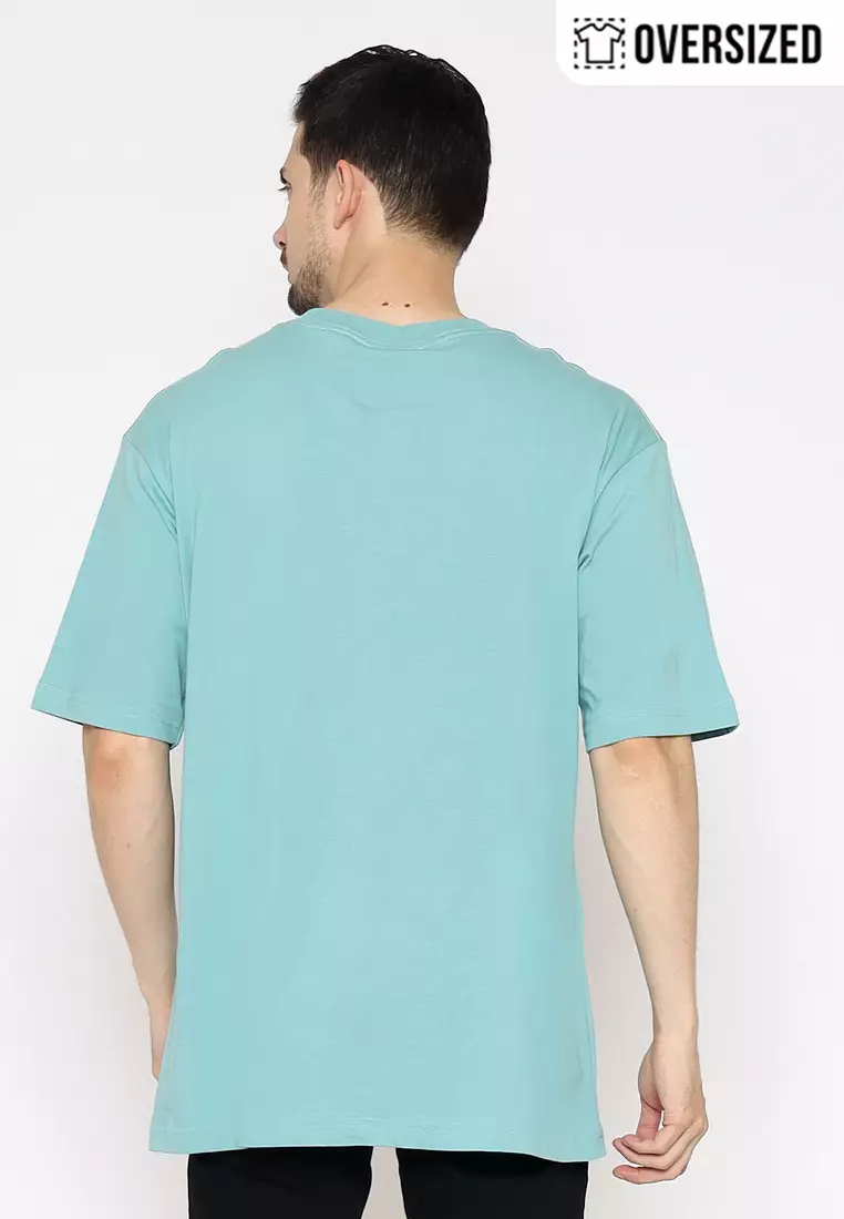 POLICE T-Shirt Cotton Combed Oversized Pria 2079180221