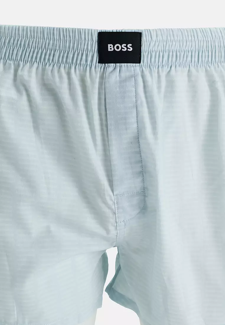 Buy BOSS Logo Cotton Pyjama Boxers 2 Pack - BOSS Business 2026 Online ...