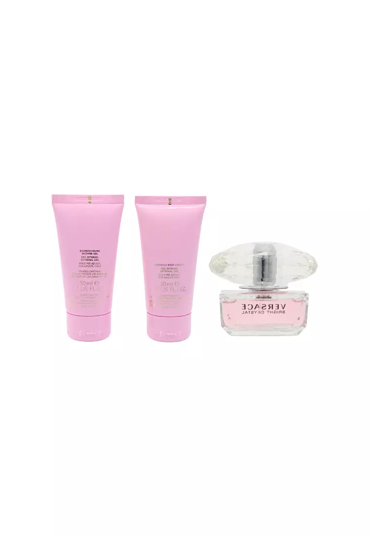 Versace Bright Crystal Eau de Toilette Set 3piece