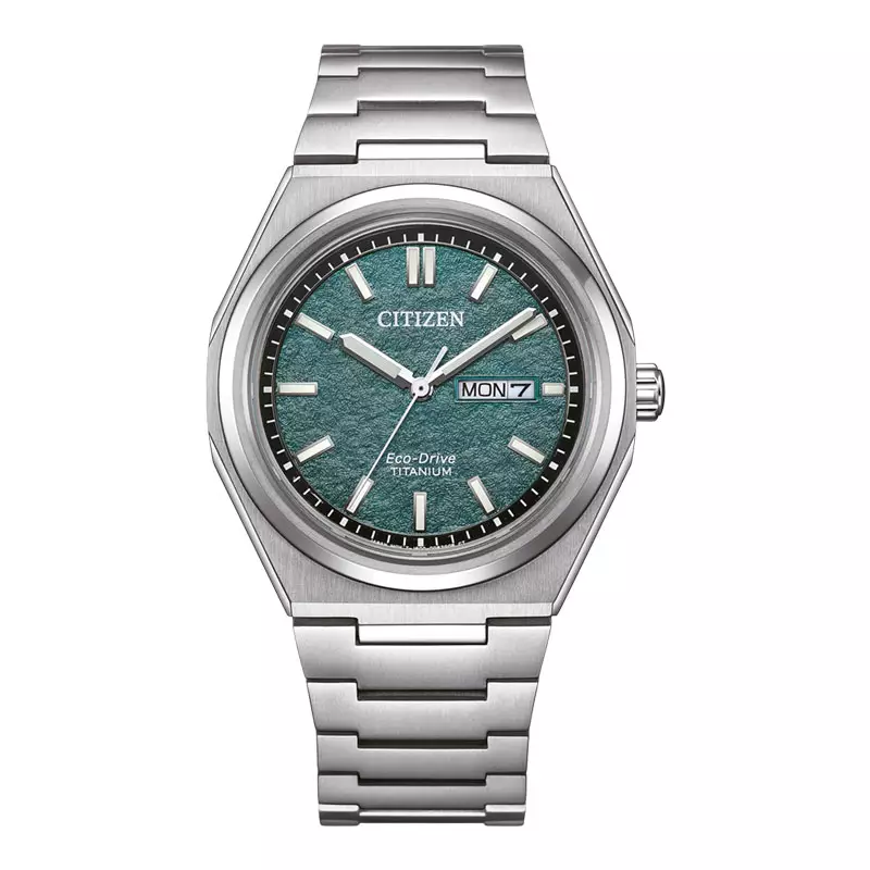 Citizen Eco-Drive AW0130-85Z – Orologio Uomo In Titanio – Quadrante Arancione, 39 Mm – 10 Bar
