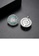 Glamorousky white Fashion and Elegant Geometric Round Stud Earrings with Colorful Cubic Zirconia 632F0AC92B0E4FGS_3