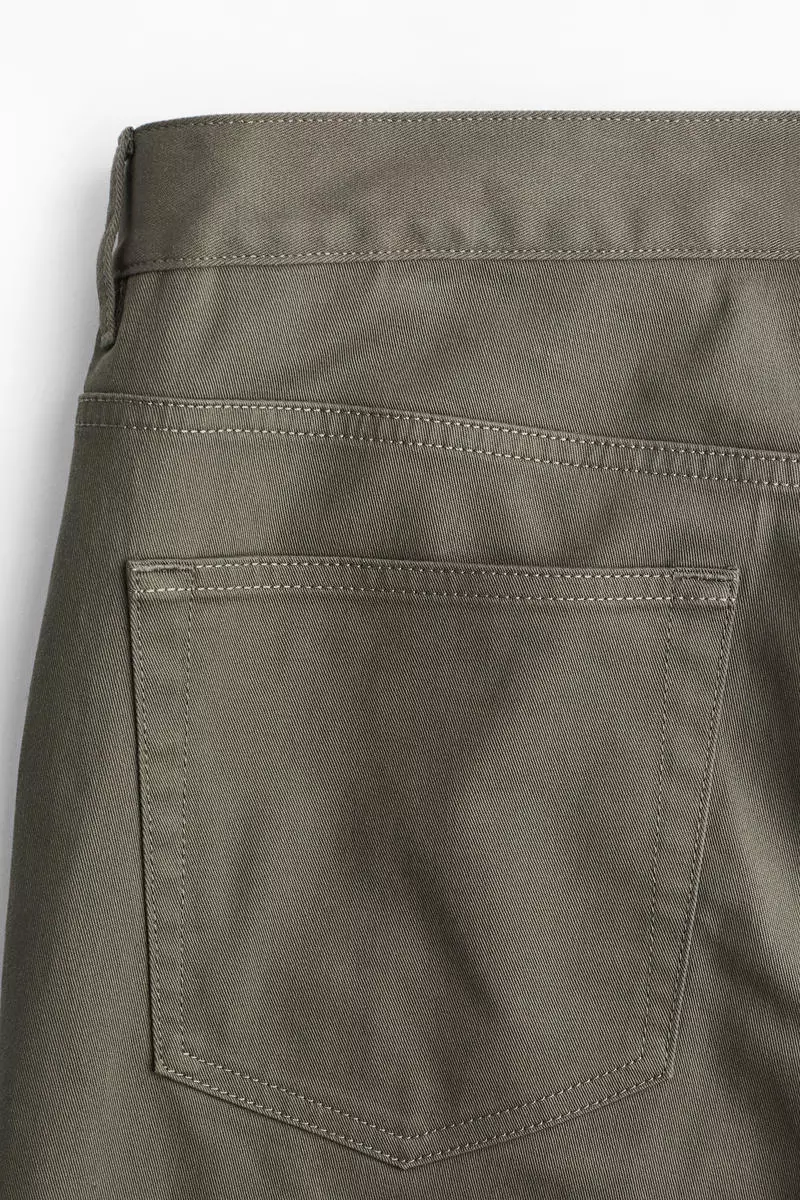 Slim Fit Cotton twill trousers