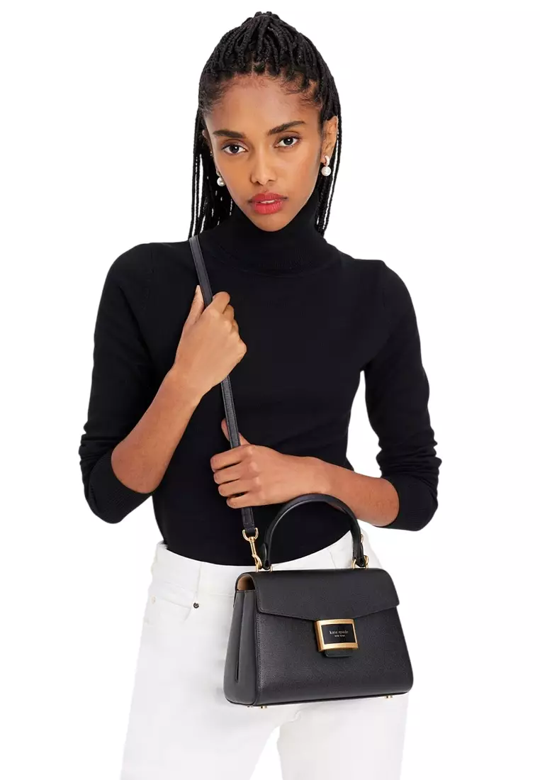 Katy Small Top-handle Bag - Black