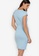 ZALORA WORK blue Front Knotted Dress 7BAF7AAA9A3515GS_2
