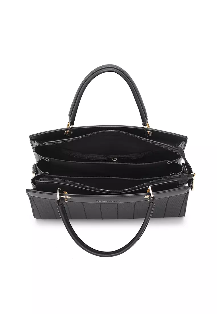 Women's Top Handle Bag / Sling Bag / Crossbody Bag / Shoulder Bag (Tas Tangan / Tas Selempang / Tas Bahu) - Hitam