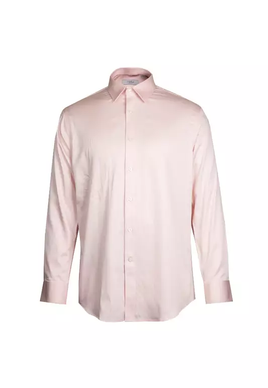 [ONLINE EXCLUSIVE] Goldlion Business Regular Fit Long-Sleeved Shirt - Pink