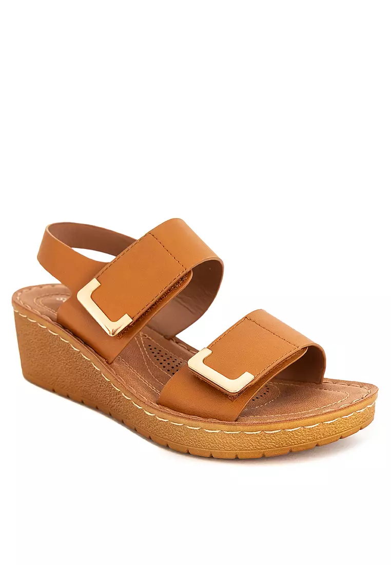 Discount on UNLISTED  shoes - SKU: DIANA WEDGE SANDALS SOFTAWALK