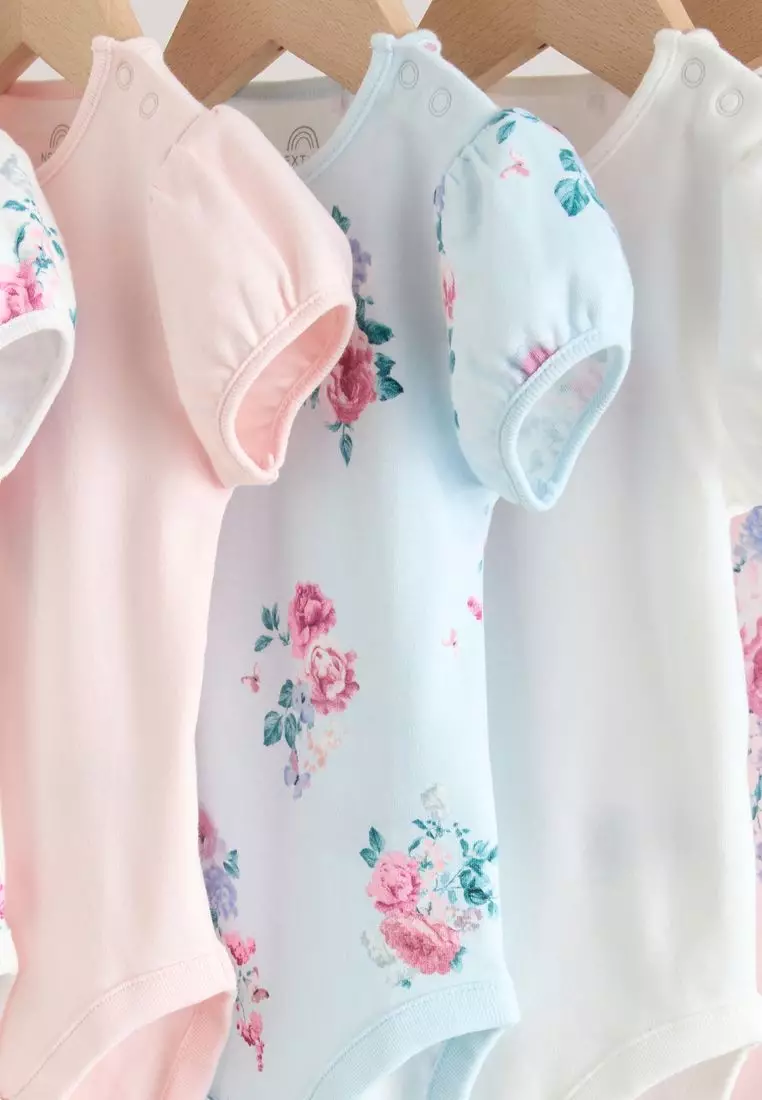 Baby Short Sleeve Bodysuits 5 Pack