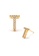 Atrireal gold ÁTRIREAL - Initial "T" Zirconia Stud Earrings in Gold BC3DAACF2512DDGS_1