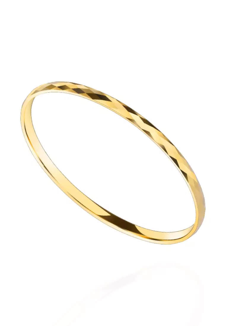 Luxe Engravable Bangle in Rose Gold (S)