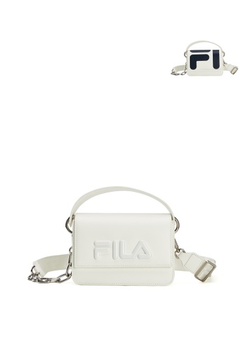 FILA white Women's FILA Logo Changeable Front Flap FILA Logo Crossbody Bag 53829AC7E190BDGS_1