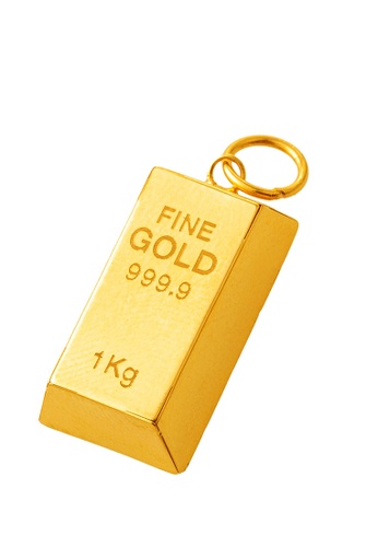 Buy Litz Litz 916 22k Gold Bar Pendant 小金条 Gp0228 A S 1 07g Online Zalora Malaysia