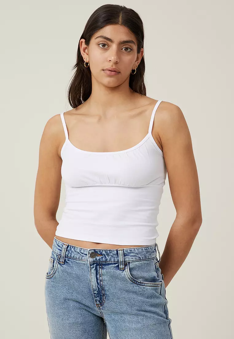 Buy Cotton On Belle Gathered Cami Top in White 2024 Online