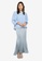 Lubna blue Textured Puffed Sleeves Kurung With Mermaid Skirt CBB9DAA763547CGS_1