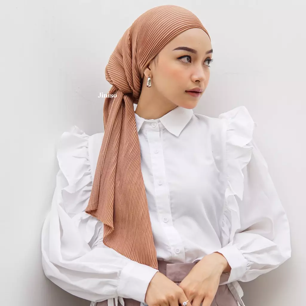 AURA Active Hijab Pashmina Plisket Shawl