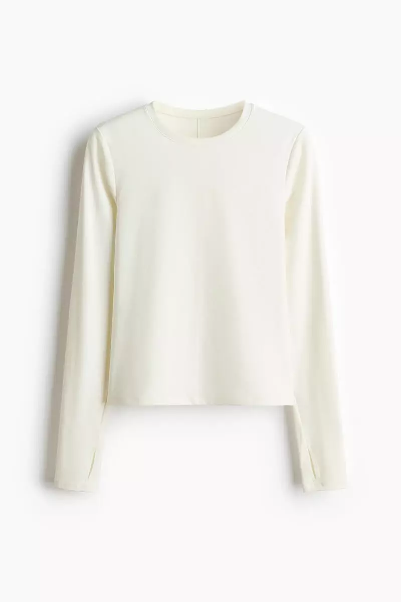 Slim Fit Long-sleeved sports top with SoftMove™