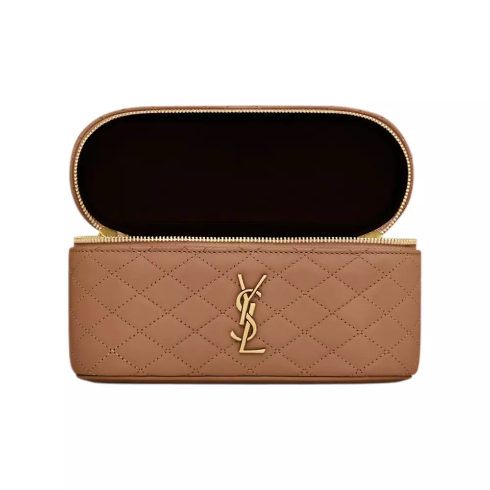 Gaby Vanity Bag Lambskin Leather Fox