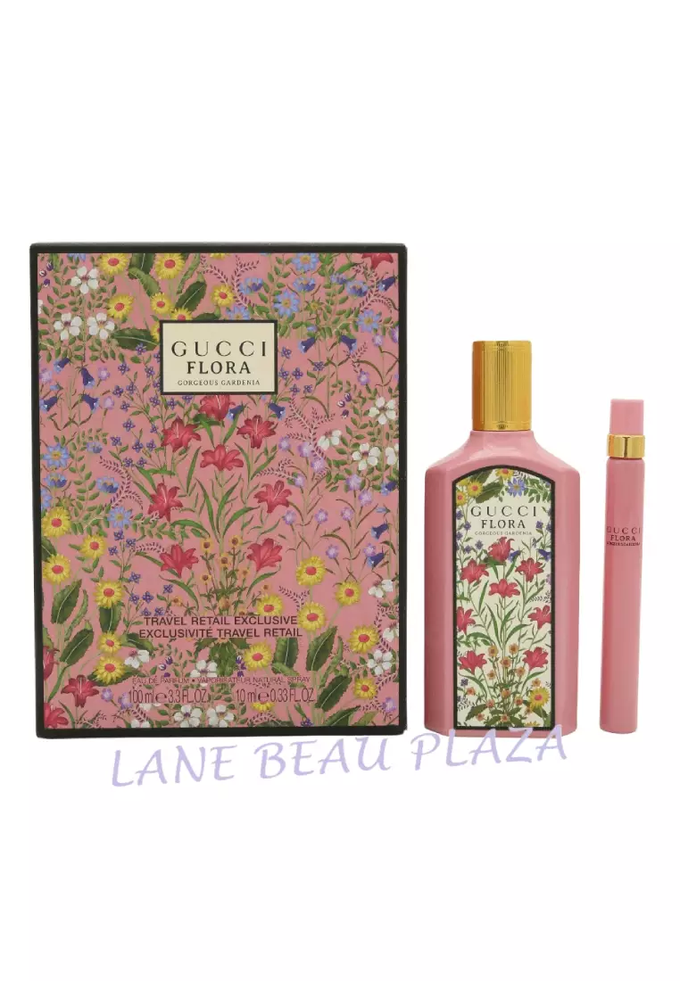 Gucci GUCCI Flora Gorgeous Gardenia Eau De Parfum Set ( 100ml +
