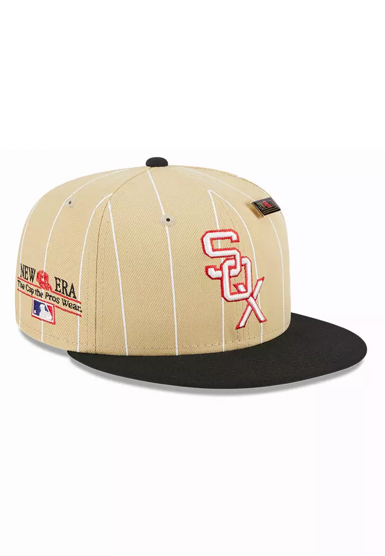 Men's New Era Tan Detroit Tigers Wheat 59FIFTY Fitted Hat