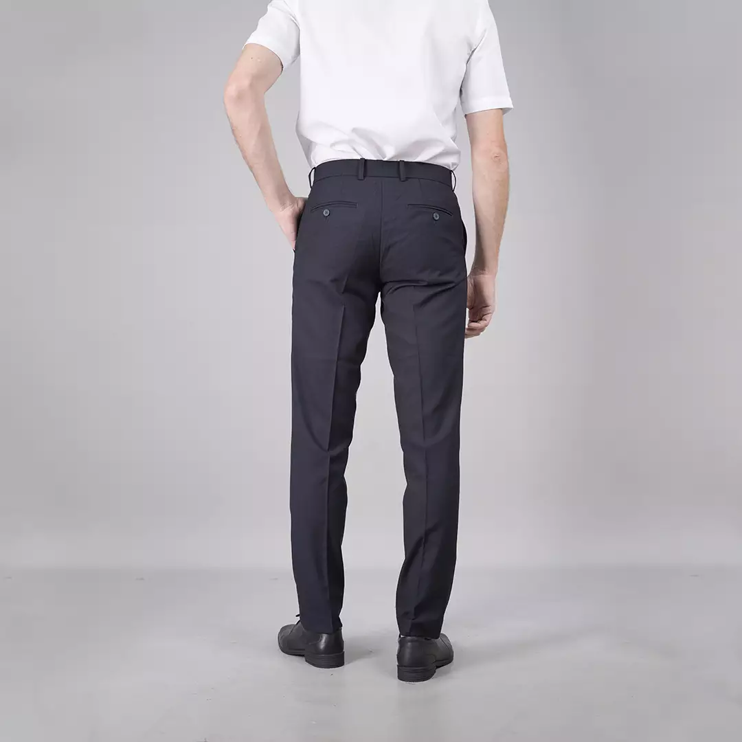 Johnwin - Celana Formal - Celana Pria - Navy - Polyester - Slim Fit - F.996.010.127.C
