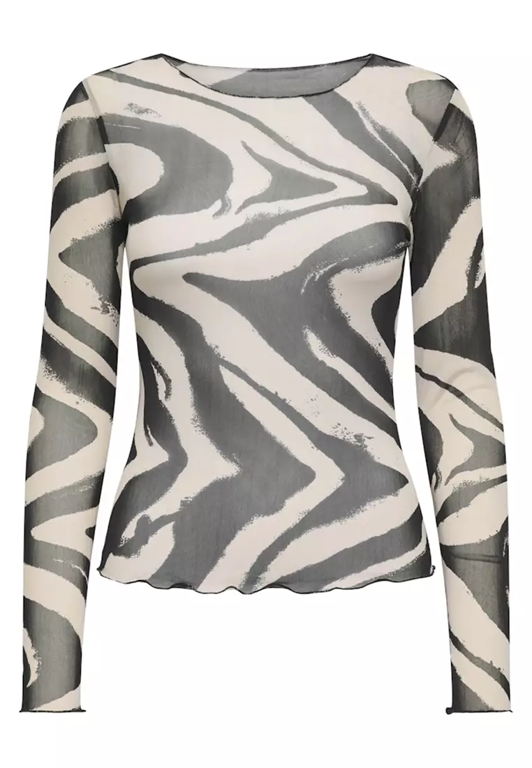 Long Sleeve Round Neck Jersey Top