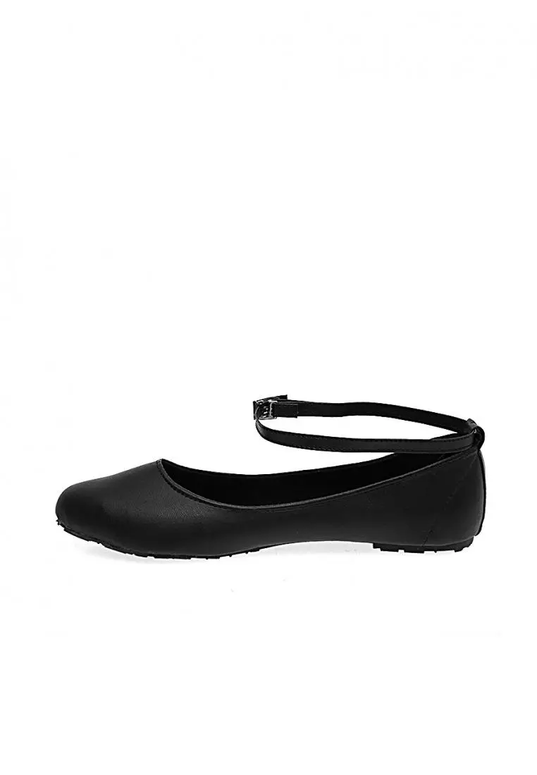 Ani Flatshoes Woman Design Classic Sepatu Wanita Premium Quality - Black