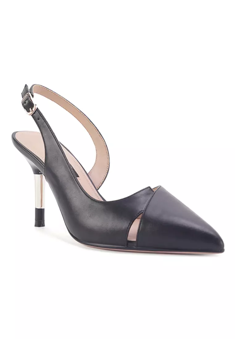 Discount on Nine West  shoes - SKU: Albany Pointed Toe Slingback Pumps Black