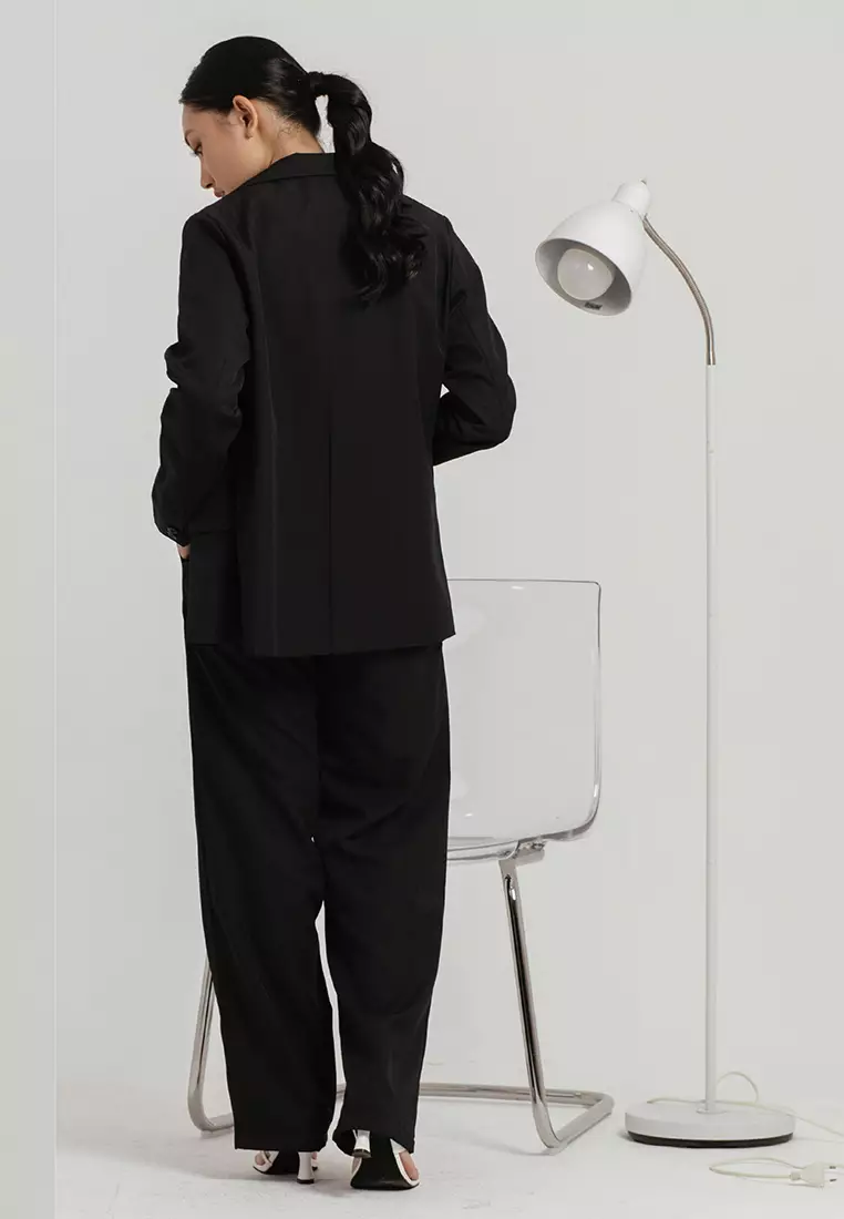 Morocco Oversized Blazer in Black