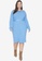 Trendyol blue Plus Size Belted Knit Dress F8EB3AAA3E3686GS_1