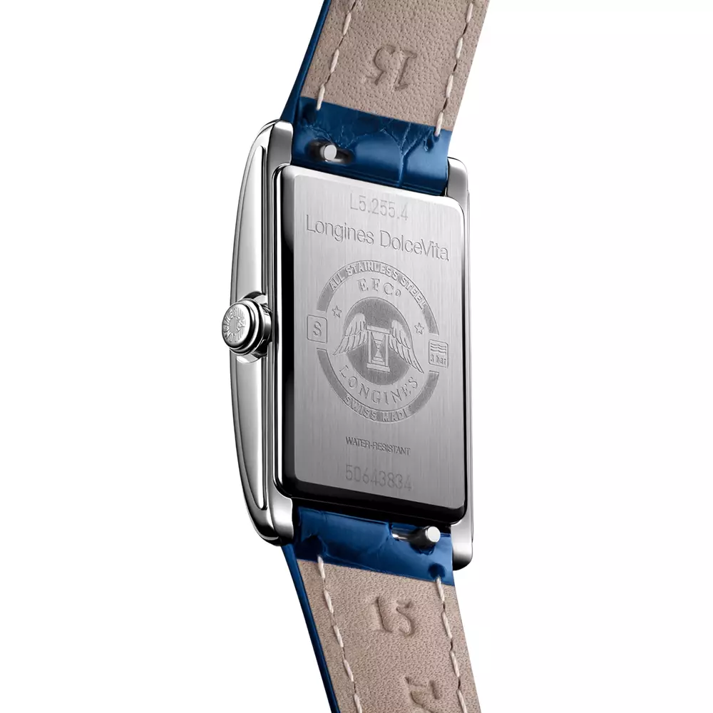 Dolcevita 20 - L5.255.4.71.7 Quartz Silver Flinque Blue Leather