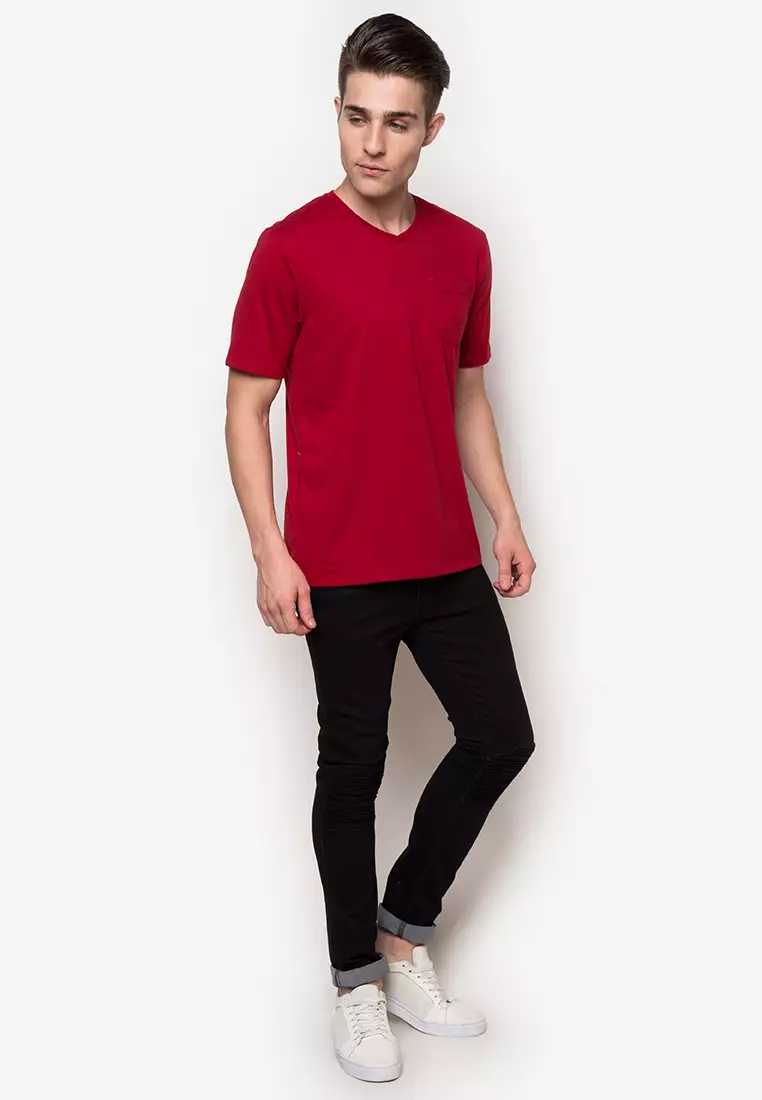 Perfect V Neck Pocket Tee
