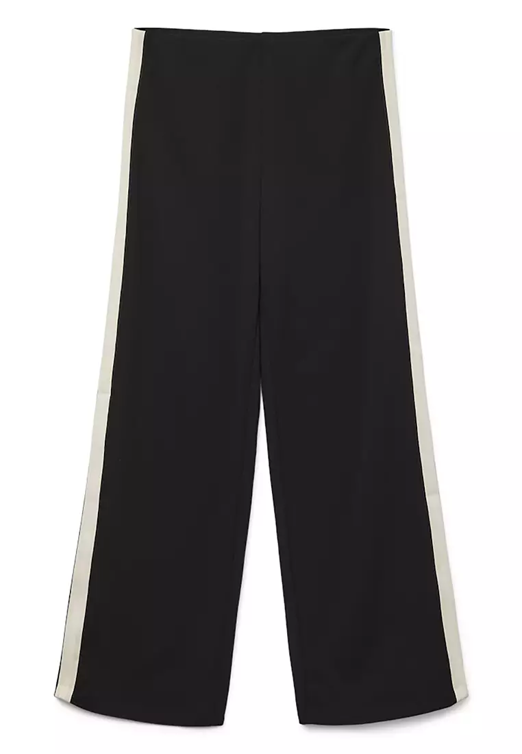 Mid Waist Wide Panel Pant