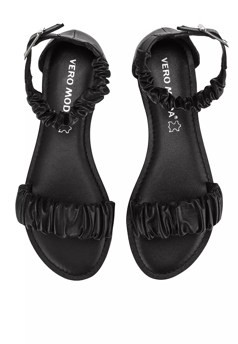 線上選購Vero Moda Ruched Leather Sandals | 台灣