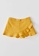 Love, Bonito yellow Maia Ruffle Textured Cotton Skorts 0DCC1KA30A2231GS_2
