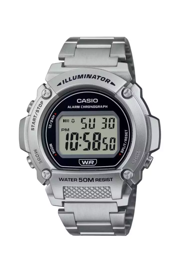 Men's silver digital watch sale