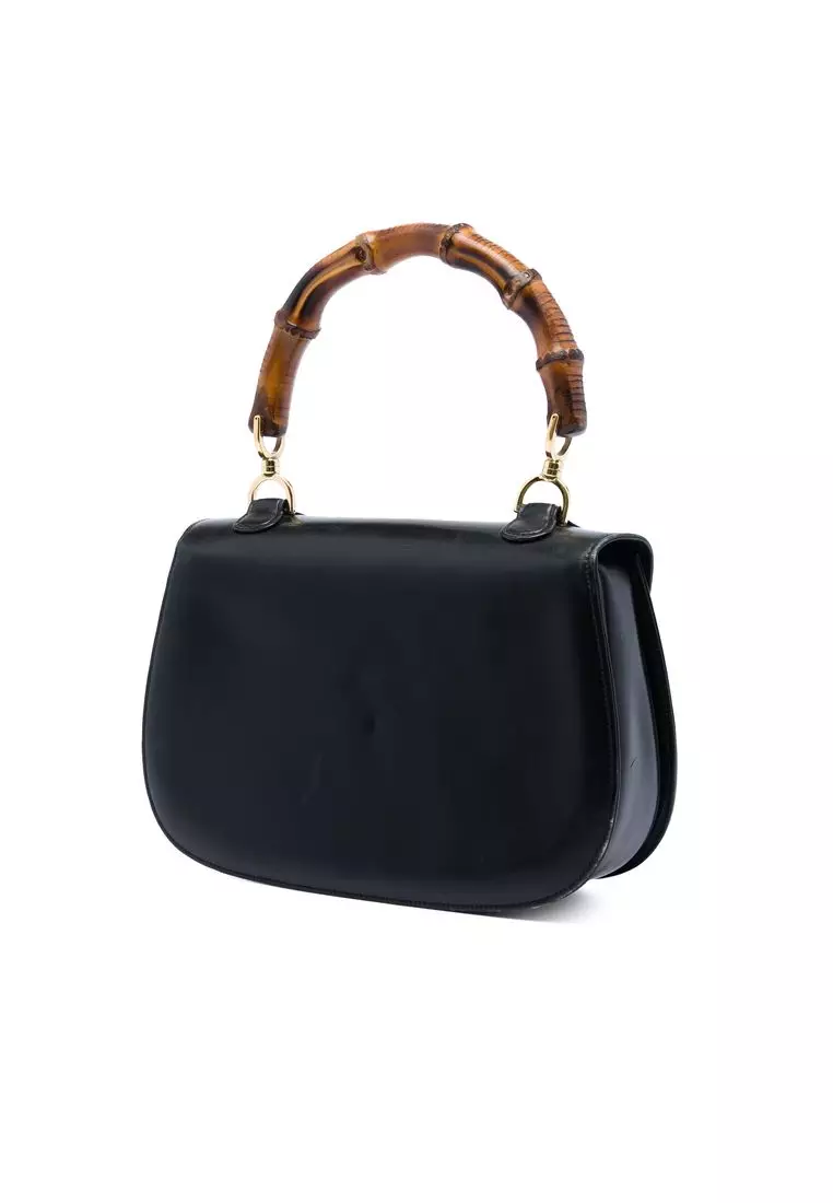 Pre-Loved Gucci Calfskin Bamboo Night