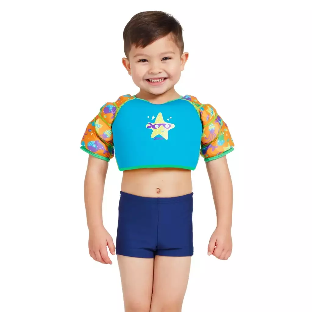 Zoggs Super Star Water Wings Vest – Baju Renang Pelampung Anak Laki-laki (Biru)